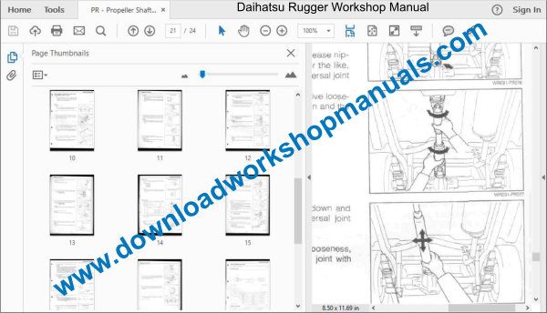 Daihatsu Rugger Repair Service Workshop Manual